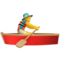 Man Rowing Boat emoji on Apple